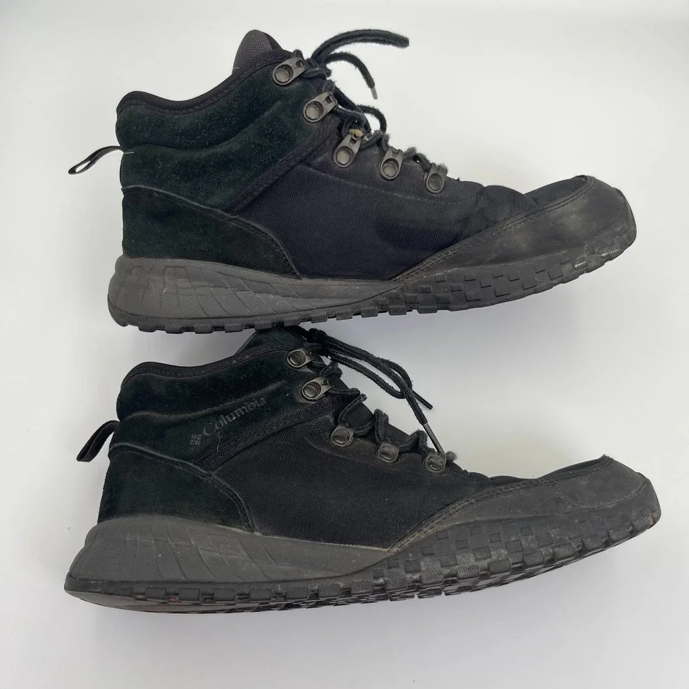 Columbia Wildone Anthem Hiking Boot Men's Size 9.5 Black Waterproof Shoe YM4945